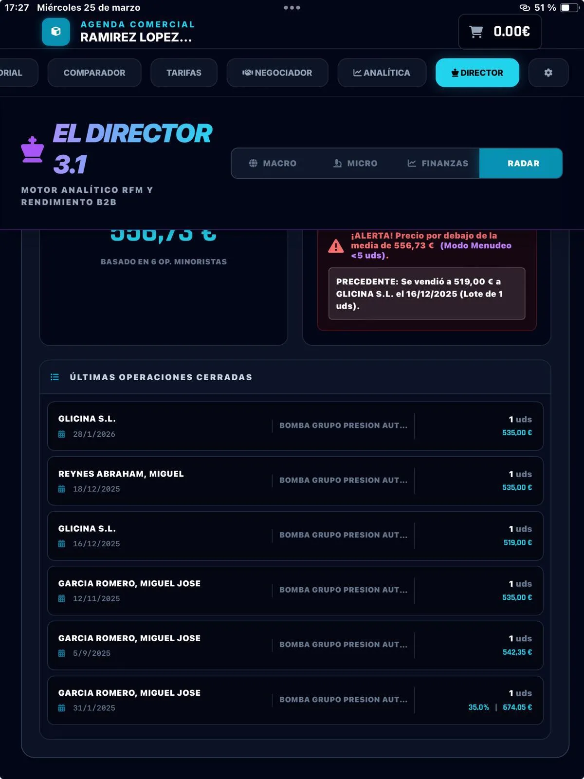 Digitalizador de tarifas B2B screenshot 2