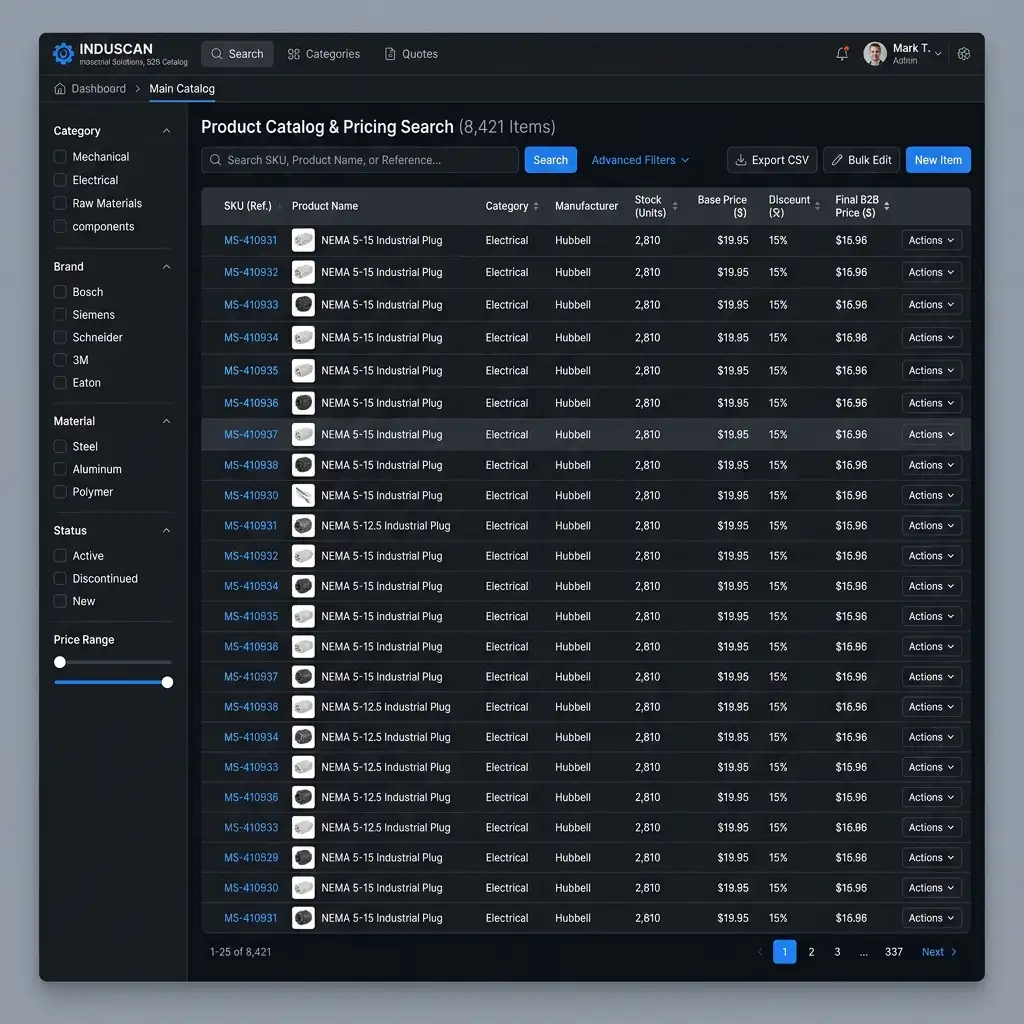 Digitalizador de Tarifas e Insumos B2B