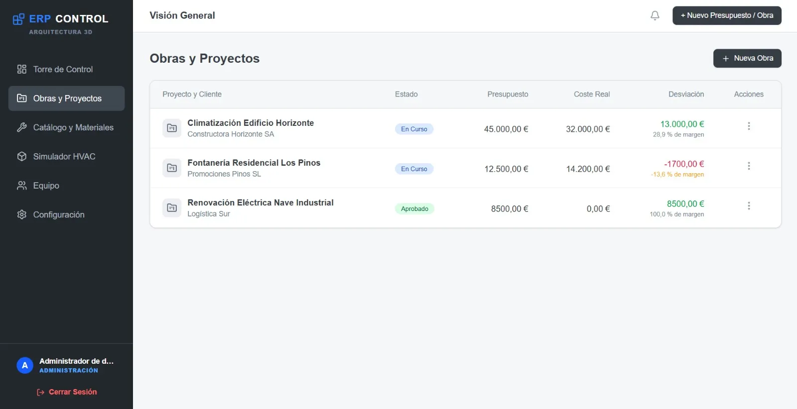 APP CONTROL DE OBRAS screenshot 1